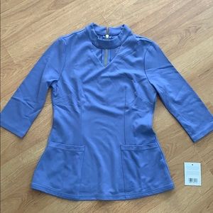 XS CIEL BLUE JAANUU SCRUB TOP